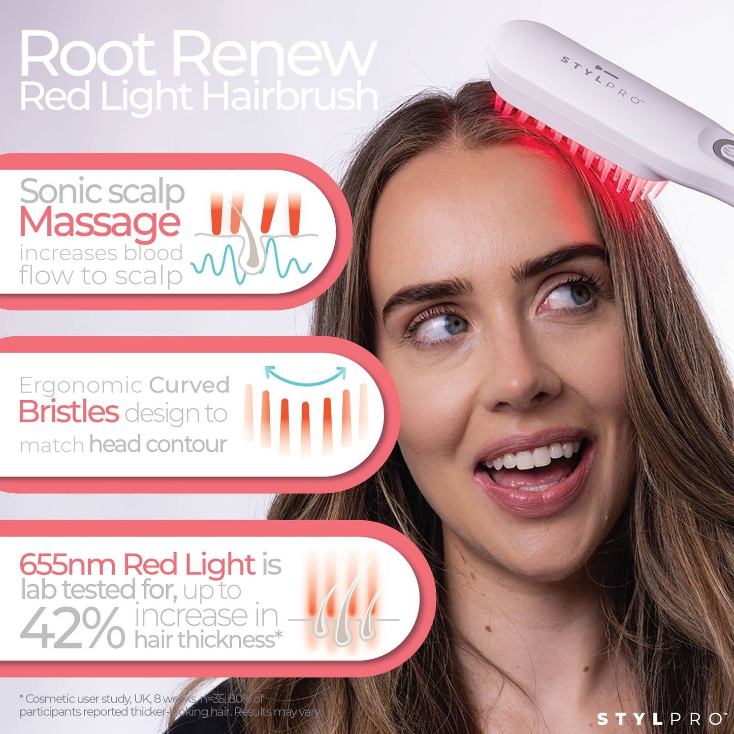 STYLPRO Root Renew Red Light Hairbrush